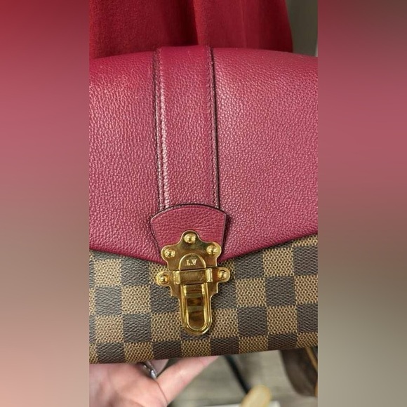 Louis Vuitton Clapton Brown and Purple Damier Ebene shoulder bag - Picture 3 of 13